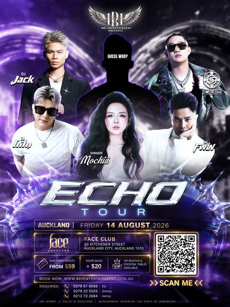 ECHO Face Club Auckland poster
